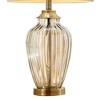 28.5" Golden Gaze Glass Table Lamp – Antique Bronze with Linen Shade - 4 of 4