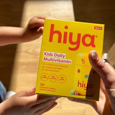 Hiya Kids Daily Multivitamin chewable tablets for children ages 2 and older