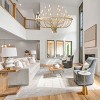 BAOURE Large Black Wagon Wheel Chandeliers 39 Inch, 24 Light Modern Farmhouse Chandelier, Rustic Round Candle chandelier for Dining Room Living Room - 4 of 4