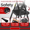 Itopfox Folding Step Stool with Wide Anti-Slip Pedal, Sturdy Steel Ladder, Convenient Handrail, Lightweight, Portable Steel Step Stool - 2 of 4