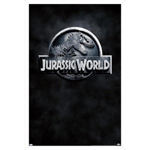 Trends International Jurassic World - Logo Framed Wall Poster Prints - 1 of 4