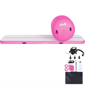 VEVOR Inflatable Gymnastics Air Mat Set, 2 PCS Tumbling Mat, Tumble Track with Electric Pump, Air Roller Barrel Gymnastics Equipment, Training Mats - 1 of 4