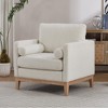 Hrinhom 35.4"W Accent Chair,Modern Reading Armchair with Wood Base,Single Sofa - 3 of 4