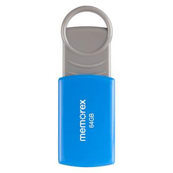 Memorex 64GB Flash Drive USB 2.0 - Blue (32020006421)