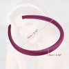 Unique Bargains Women's Anti Slip Fashion Solid Simple Silk Headbands 0.59" Wide 2 Pcs - 4 of 4