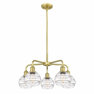 Rochester - 5 Light Stem Hung Chandelier In Industrial Style-13.38 Inches Tall and 23.88 Inches Wide - 1 of 1
