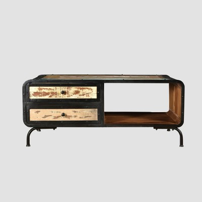 Carder Boho Industrial TV Stand for TVs up to 49" Brown - Christopher Knight Home