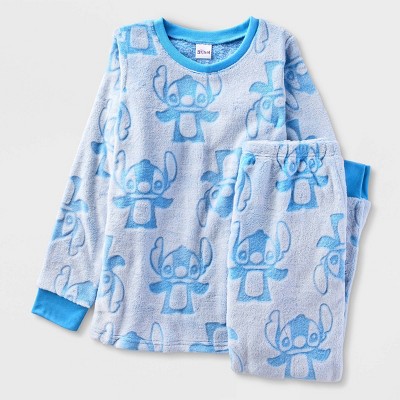 Image of Girls' Lilo & Stitch 2pc Gifting Pajama Set - Blue L