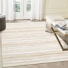 Washable Vintage Geometric Rug Non Slip Low Pile Rug Soft Throw Floor Cover Foldable Indoor Carpet for Living Room Bedroom Playroom Nursery - 4 of 4