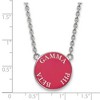 Black Bow Jewelry Sterling Silver Gamma Phi Beta Greek Life Necklace 18 Inch - 2 of 4