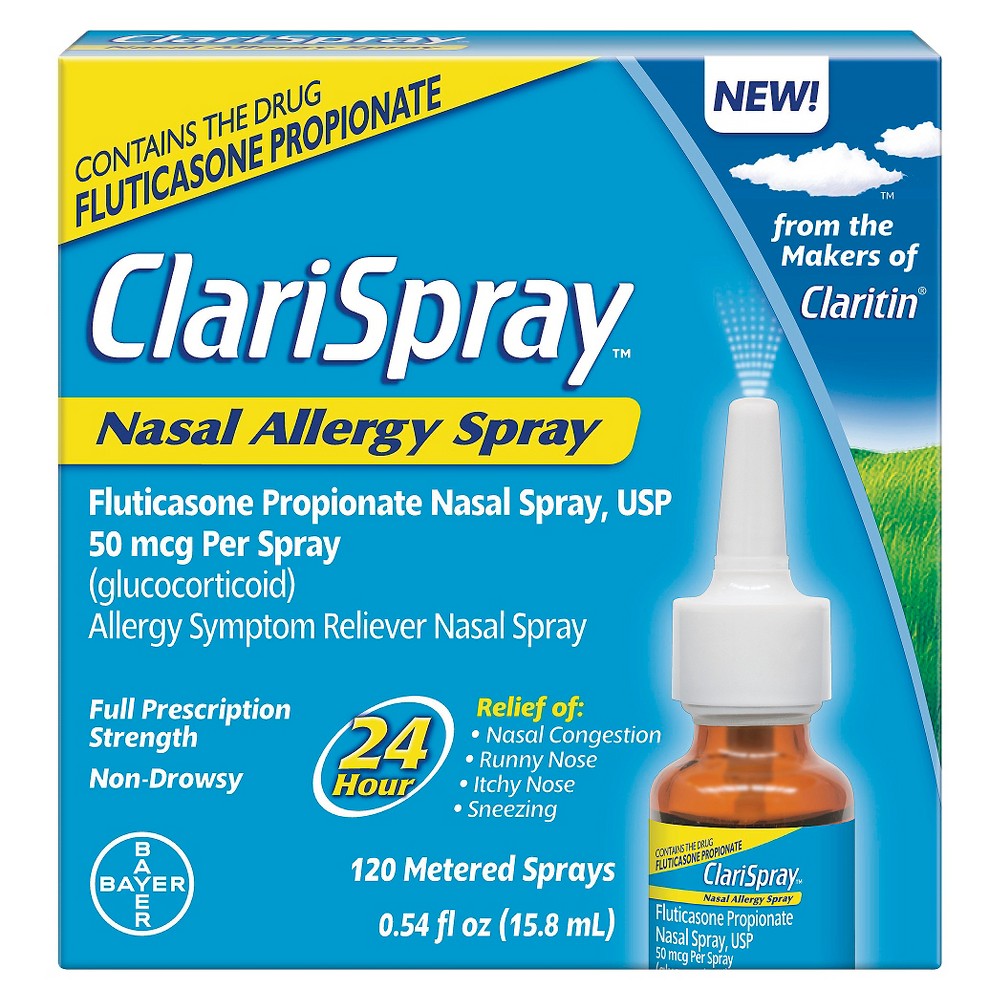 UPC 041100811448 product image for ClariSpray Nasal Allergy Spray 120 Sprays - Fluticasone From the makers of Clari | upcitemdb.com