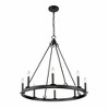 Z-Lite Barclay 8 - Light Chandelier in  Matte Black - 4 of 4