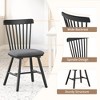 Arceso Dining Chairs Set of 4, Wooden Chairs with Cushion, Farmhouse Windsor Kitchen Room Chairs - 4 of 4