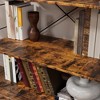 4 Tier Bookshelf, Large Bookcase with Steel Frame, Rustic Bookshelf Organization and Storage, Industrial Book Shelves for Home Office, Living Room - 4 of 4