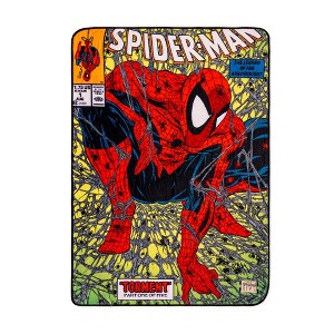 Surreal Entertainment Marvel Comics Spider-Man Comic Book Cover Fleece Throw Blanket | 45 x 60 Inches - 1 of 4