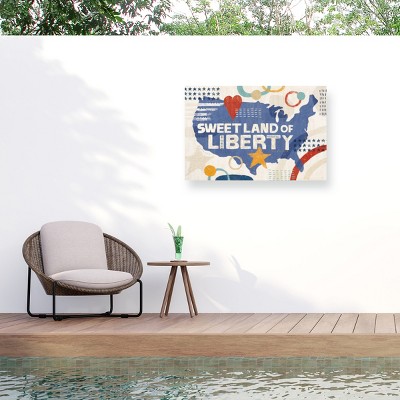 "Love and Liberty I" Outdoor All-Weather Wall Decor