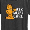 Women's - Garfield - Ask Me If I Care Short Sleeve Graphic T-Shirt - 2 of 4