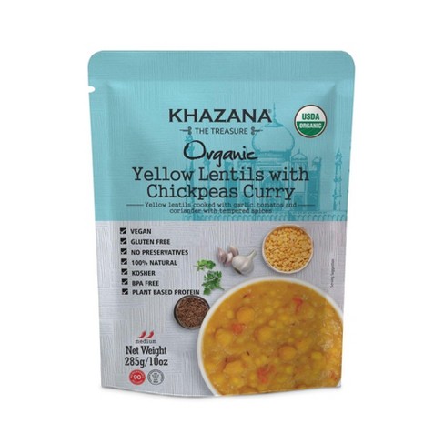 Khazana Curry Sauce Yellow Lentils with Chickpeas - Case of 6 - 10 oz - image 1 of 1