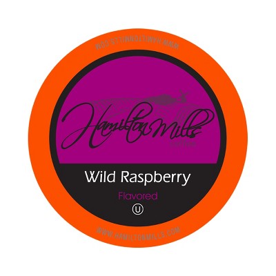(DISCO) Hamilton Mills Wild Rapsberry Flavored Coffee Pods,Compatible Keurig 2.0, 40 Ct