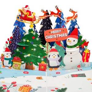 Frndly by Paper Love Pop Up Christmas Card - 1 of 4