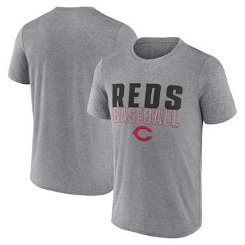 MLB Cincinnati Reds Men's Gray Athletic T-Shirt