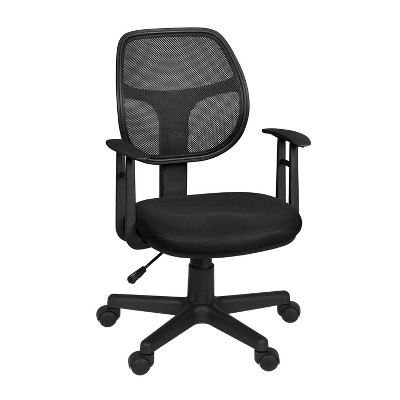 City Swivel Chair with Arms Black - Regency