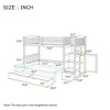 Grungis Twin/Twin/Full Loft Bed with Safey Guardrail and Ladder,Modern Bunk Bed with Drawers,Loft and Bunk Bed for Bedroom - 3 of 4