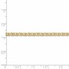 Black Bow Jewelry 3mm 14k Yellow Gold Concave Anchor Chain Bracelet or Anklet - 4 of 4