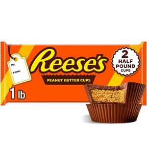 Reese's Milk Chocolate Peanut Butter Half-Pound Christmas Candy Cups - 16oz/2ct - 1 of 4