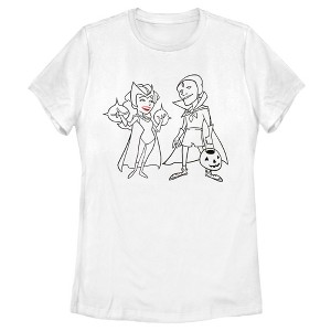 Women's Marvel WandaVision Outline Sketch T-Shirt - 1 of 4
