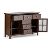 NicBex Modern 2-Doors Sideboard,Kitchen Storage Cabinets with 6 Drawers and 2 Glass Doors for Kitchen and Dining Room - 4 of 4