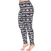 Women's Plus Size Printed Leggings - One Size Fits Most Plus - White Mark - 2 of 3