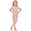 Yellow Flowers/Fruits 2 Pack Kids Shortsleeve Pajama Set - 3 of 3