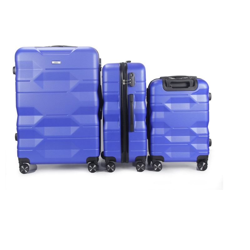 Mirage Luggage Maggie ABS Hard shell Lightweight 360 Dual Spinning Wheels Combo Lock 3 Piece Luggage Set, 4 of 6