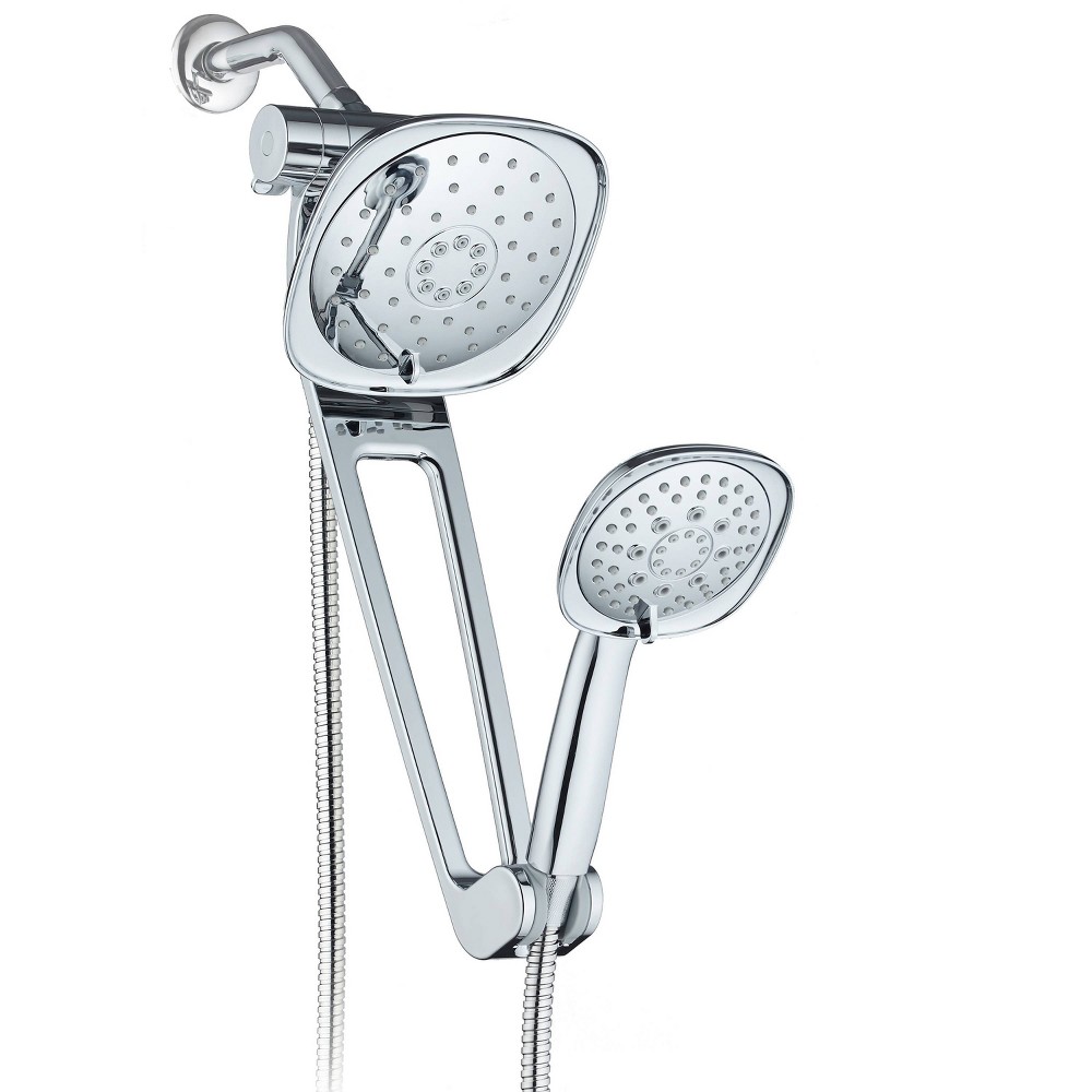 Photos - Shower System 7.5" Aquabar High Pressure Luxury Three-Way Rain/Handheld Shower Head Comb