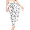 HAPPY BAY Women's Bikini Sarong Cover ups Wrap One Size Ivory Allover Turtle - 2 of 4