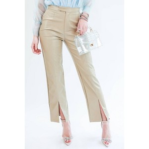 Women's Caroline Faux Leather Pants - PAPERMOON - 1 of 4