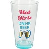Pavilion Gift Company - Hot Girls - 16 oz Pint Glass Tumbler - Drinkware - 4 of 4