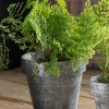 Slickblue Metal Planter, Zinc Finish, Decorative Round Pot for Home or Garden, 3 Size Options - 2 of 3