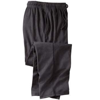 Bottoms Out Men's Mink Fleece Pajama Pants - Plaid Pajama Pants for Men,  Adjustable Elastic Waistband Pj Pants with Pockets, Men's Indoor Loungewear  Pants, Black Stewart at  Men's Clothing store