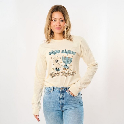 Simply Sage Market Women's Eight Nights Long Sleeve Graphic Tee - image 1 of 4