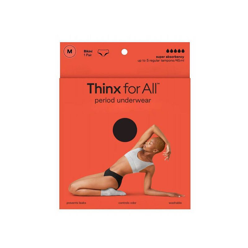 Thinx for All Women's Super Absorbency Bikini Period Underwear, 6 of 9