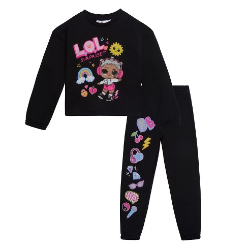 L.o.l. Surprise Girls Fleece Sweatshirt And Jogger Pants Outfit Set Little Kid To Big Kid Target