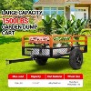 Acekool 1600 Lbs Steel Garden Cart, Heavy Duty Yard Utility Wagon with Dual Dump Modes, All-Terrain Wheels, Universal Hitch for Lawn Farm - 3 of 4