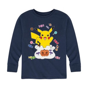 Boys' - Pokémon - Gotta Eat Em All Long Sleeve Graphic T-Shirt - 1 of 4