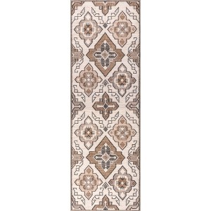 Nuloom Kalilah Medallion Spill Proof Treated Pet Friendly Premium Machine Washable Area Rug - 1 of 4