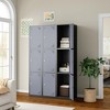 Mlezan 71" Metal Locker: Steel Storage for Bedroom, Gym, School, Office, or Garage.Ideal for Employee or Personal Use. - 4 of 4