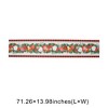 Unique Bargains Christmas Table Runner Polyester Red Beige Yellow Green 71x14 Inch 1 Pc - 3 of 4
