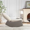 24.8"W Modern Corduroy Upholstered Rocking Chair Recliner with Footrest, Soft Padded Rocker for Nursery, 4Q- ModernLuxe - 2 of 4