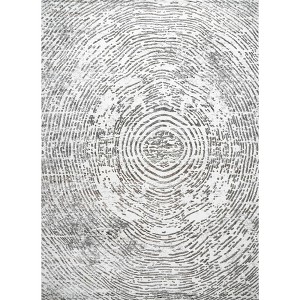 Nuloom Lorraine Abstract 5x8 Indoor Area Rug for Living Room Bedroom Dining Room Kitchen, Grey/Ivory - 1 of 4